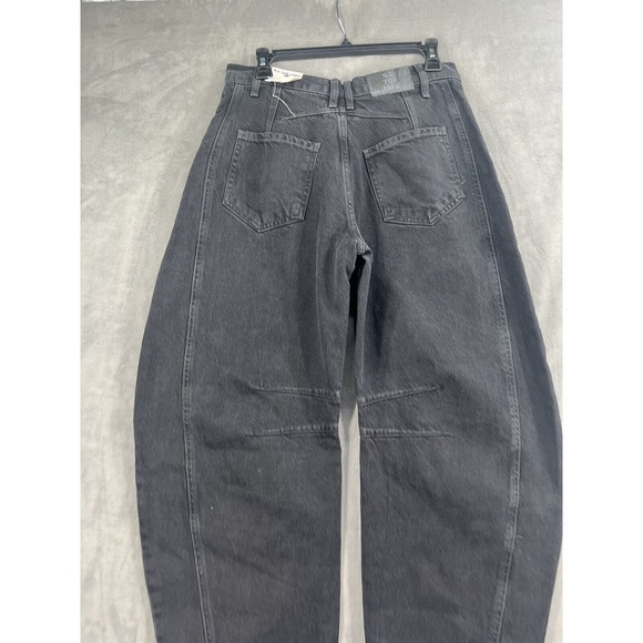 Free People Lucky You Barrel Midrise Jeans Size 26 Soundwave - Picture 5 of 10